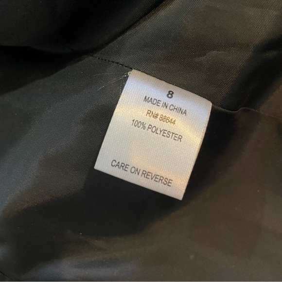 NWT John Meyer Collection Black Women's Blazer Size 8 One Button Black Striped - Picture 7 of 11